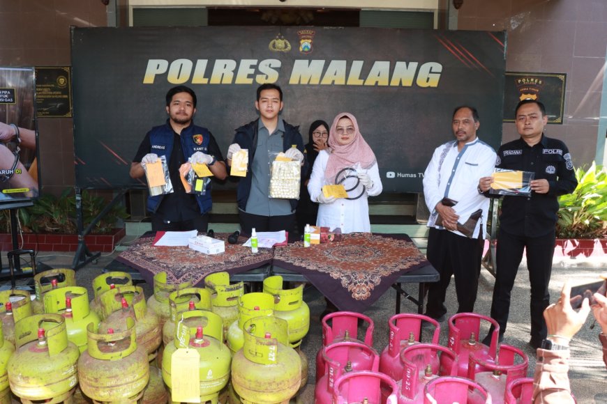 Polres Malang Hentikan Aksi Sindikat Gas Oplosan