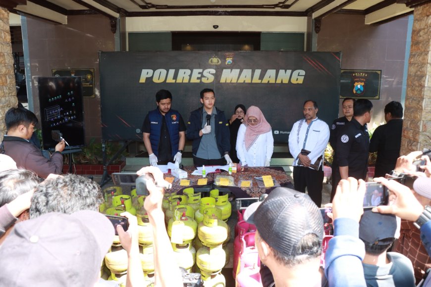 Polres Malang Ungkap Praktik Curang Pengoplosan LPG Subsidi