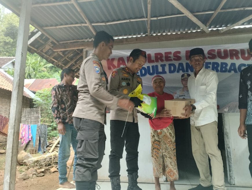 Kapolres Pasuruan Pastikan Bansos Sampai kepada Masyarakat