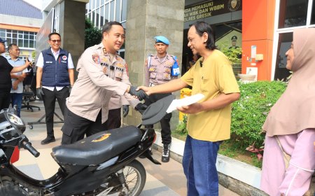 Kendaraan Korban Begal Dikembalikan Tanpa Pungutan Biaya