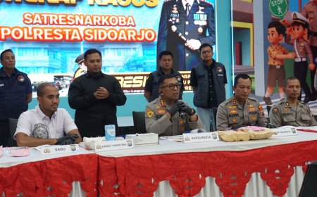 Polresta Sidoarjo Tunjukkan Kinerja Nyata dalam Pemberantasan Narkotika
