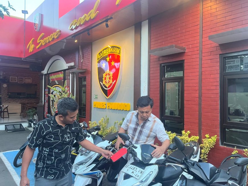 Polres Ponorogo Ungkap Curanmor Lintas Daerah, Satu Tersangka Diamankan